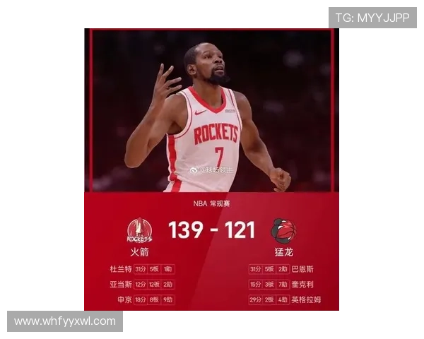 18中6仍能赢！本赛季杜兰特投篮命中率333时火箭3胜0负